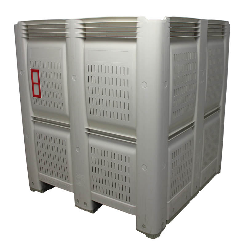 Vented Agricultural Bulk Container | 48 x 48 x 53 | BCE – Bulk
