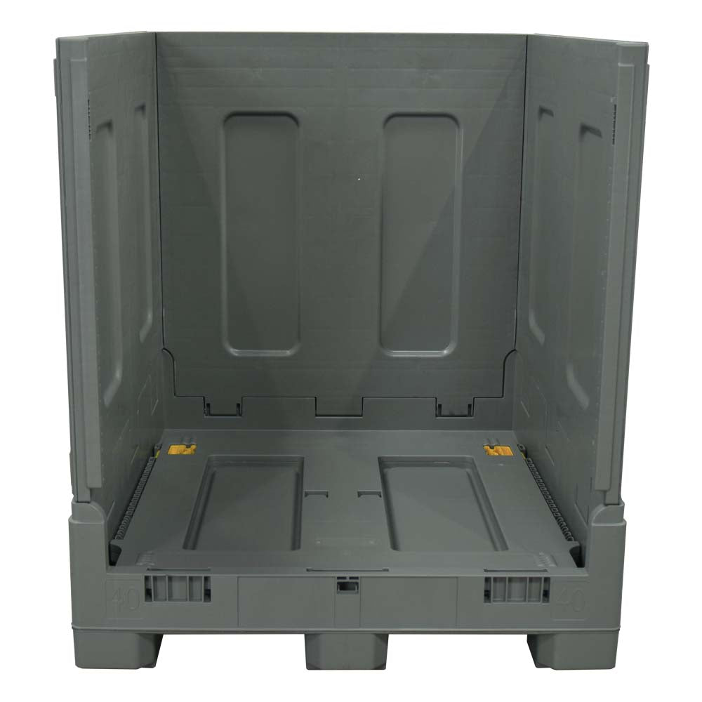 40" x 48" x 46" Plastic Gaylord one wall down