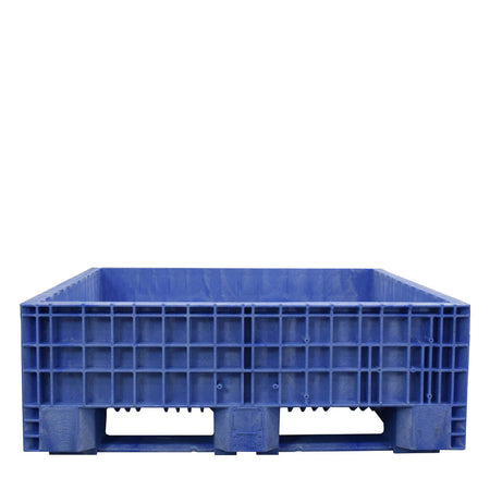45x48x16 Blue Fixed Wall Bulk Container front view