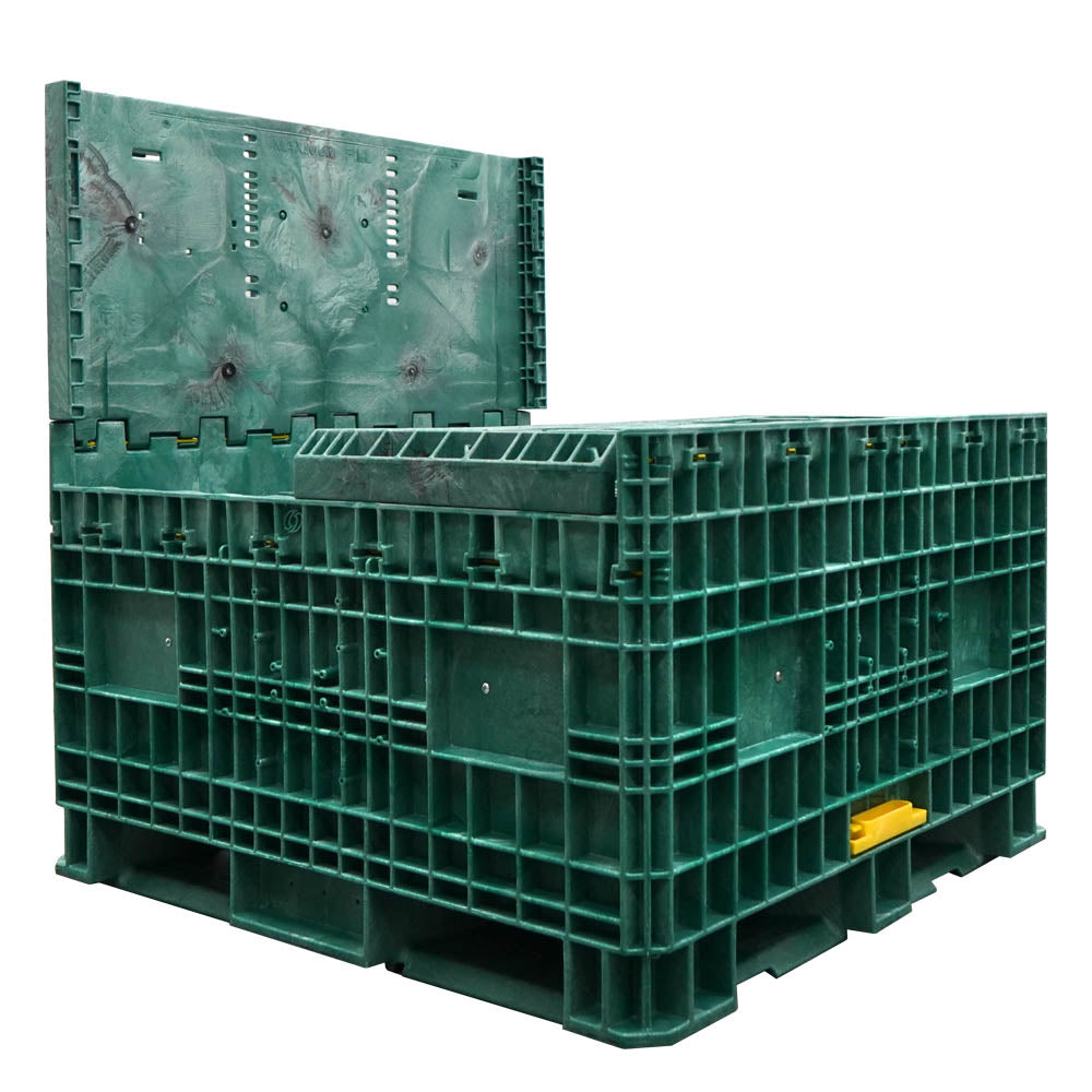 45" x 48" x 50" Hopper Bottom three walls down