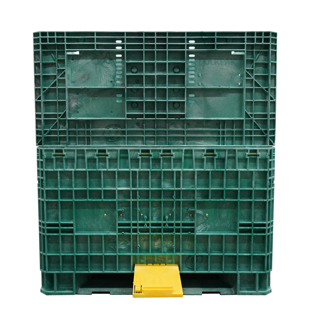 45" x 48" x 50" Hopper Bottom side view with slide gate