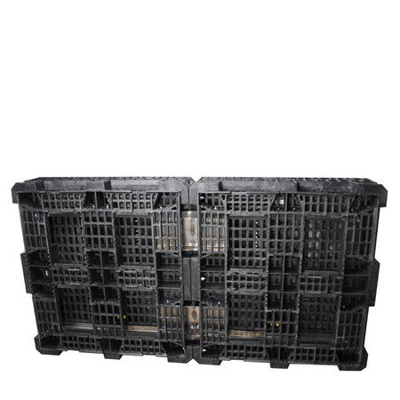 90" x 48" x 42" Extended-Length Collapsible Bulk Container bottom view