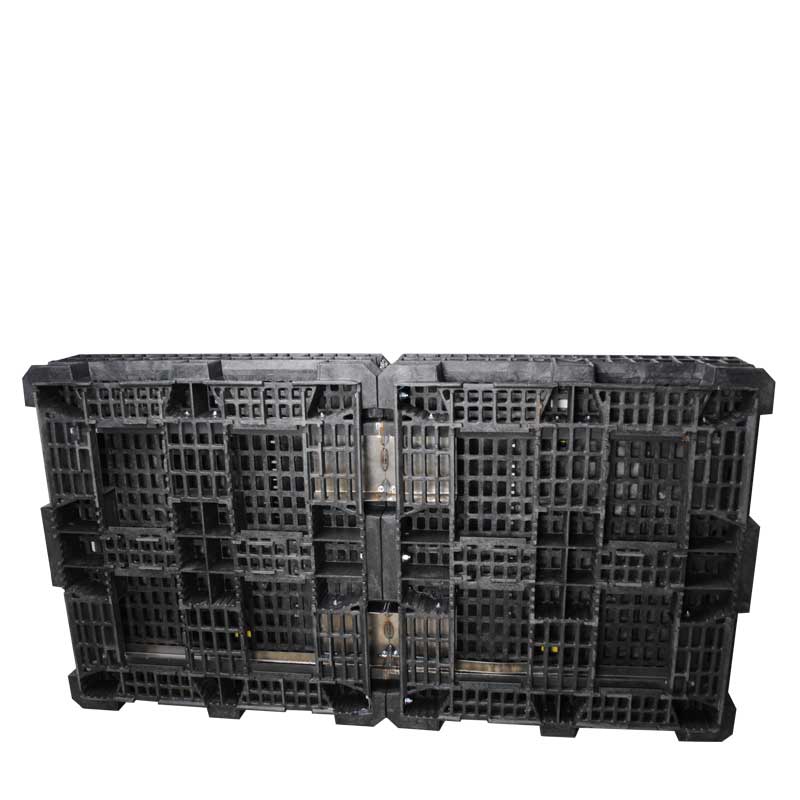 90" x 48" x 50" Extended-Length Collapsible Bulk Container bottom view