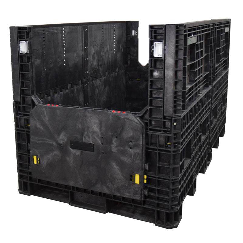 90" x 48" x 50" Extended-Length Collapsible Bulk Container two doors down