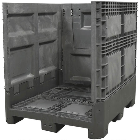 40" x 48" x 46" Medium-Duty Collapsible Bulk Container One Wall Down