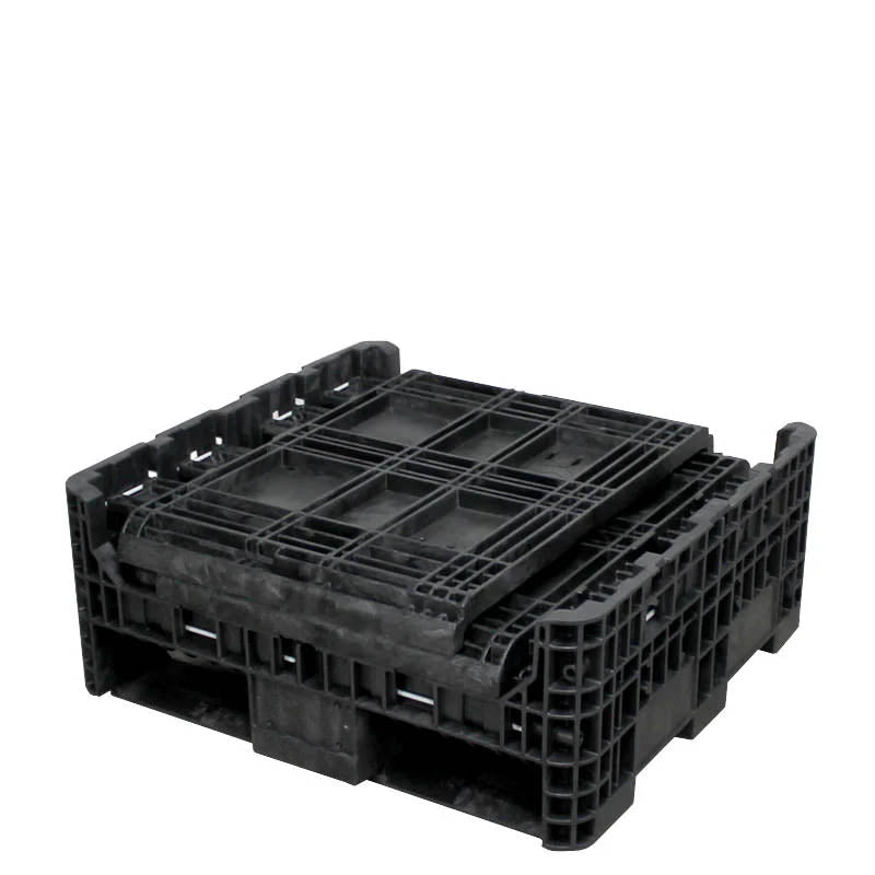 30x32x34 collapsible bulk container fully collapsed 