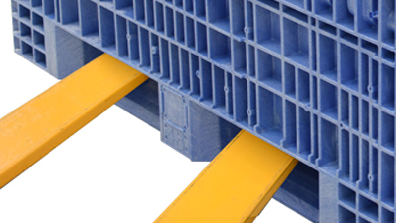 blue bin forklift entry