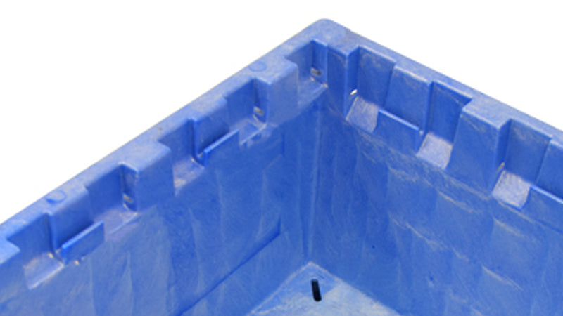 Blue fixed wall corner 