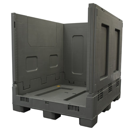 40" x 48" x 46" Plastic Gaylord front wall down