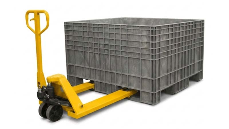44" x 48" x 29" Bulk Bin Container with pallet jack