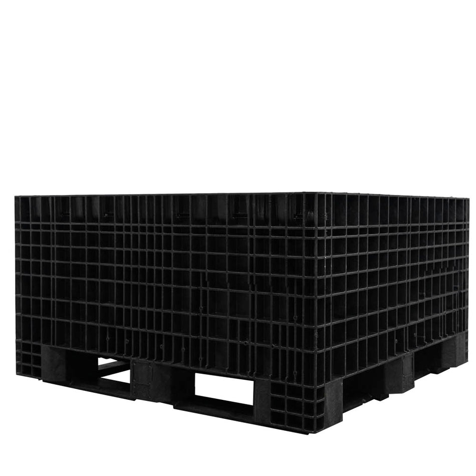 DuraGreen® 45" x 48" x 24" Fixed Wall Bulk Container (Solid Floor)