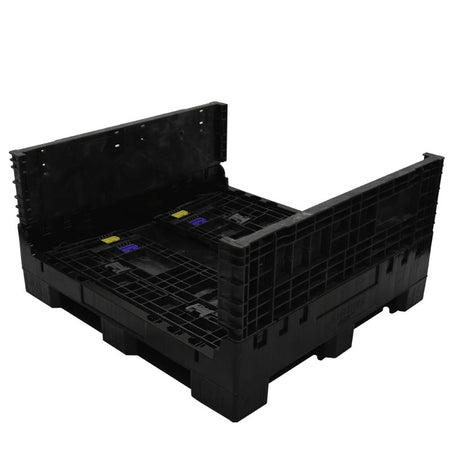 45" x 48" x 25" bulk container two walls down