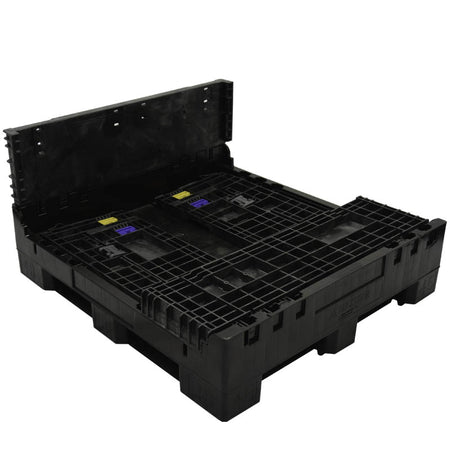 45" x 48" x 25" bulk container three walls down