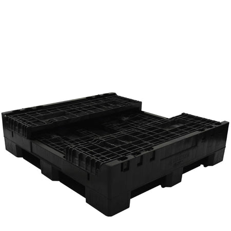45" x 48" x 25" bulk container fully collapsed