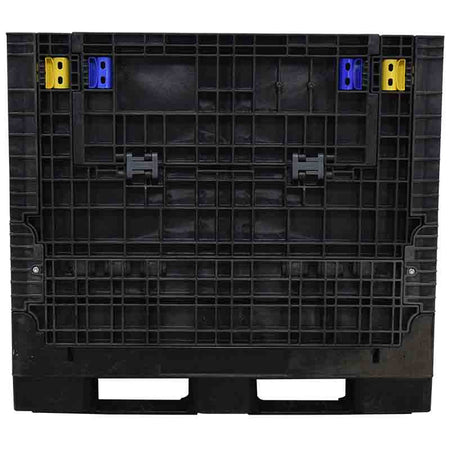45x48x44 solid floor bulk container front view