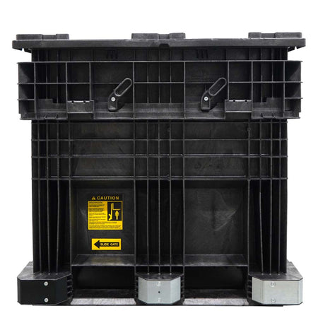 45" side view of the 57x45x41 seed box with lid