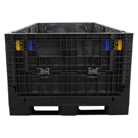 90" x 48" x 34" Medium-Duty Extended-Length Collapsible Bulk Container front view