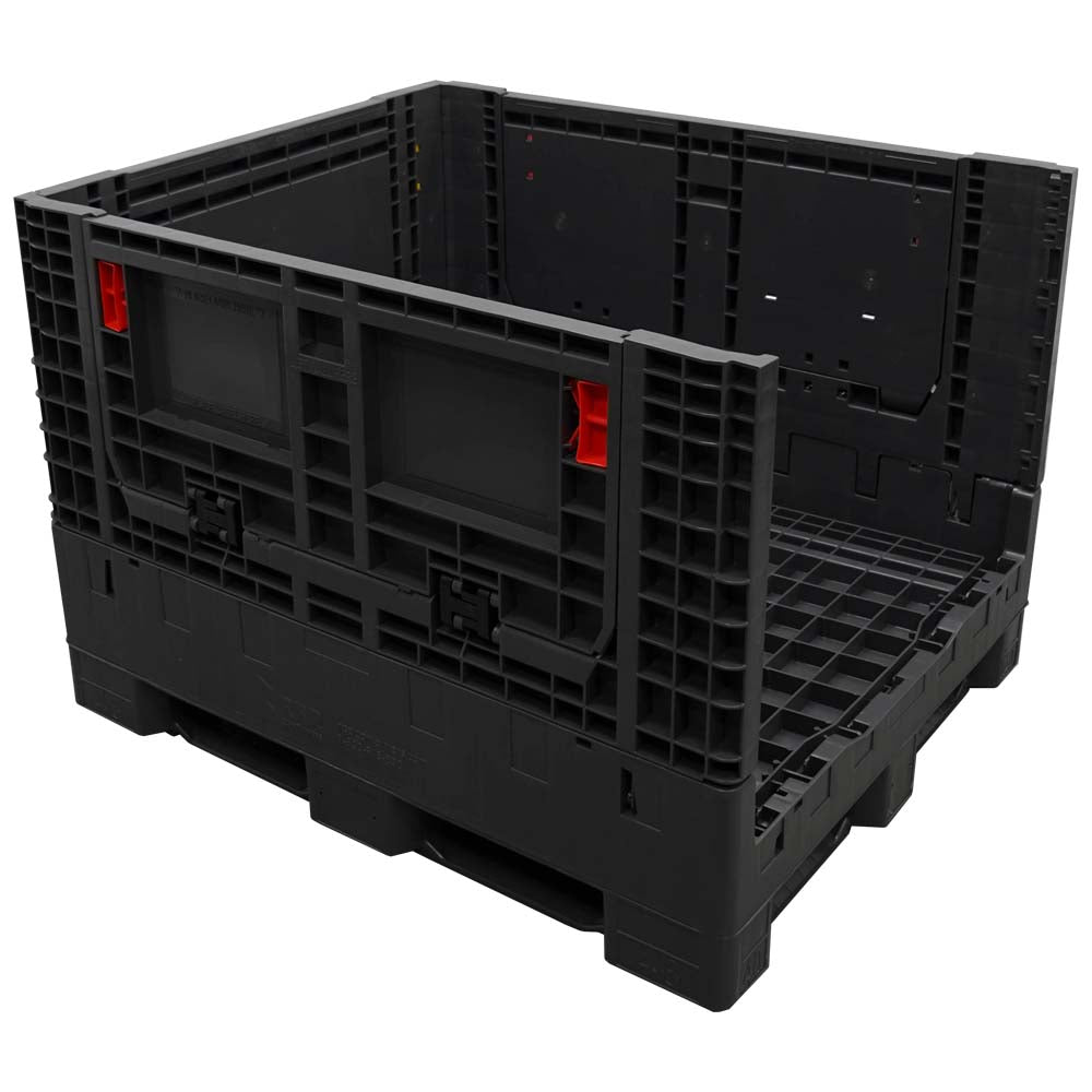 40x48x34 bulk container one wall down