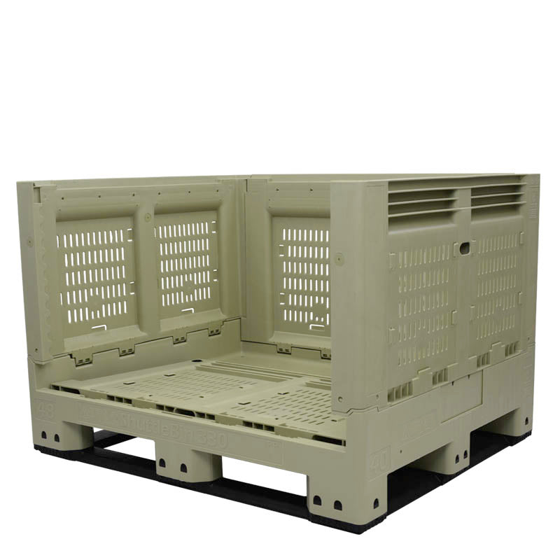 DuraGreen® | 40x48x33 | Collapsible Vented Harvest Bin – Bulk