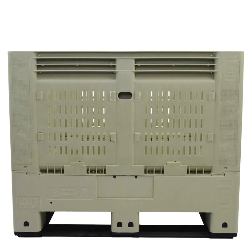 40x48x33 collapsible vented container side view