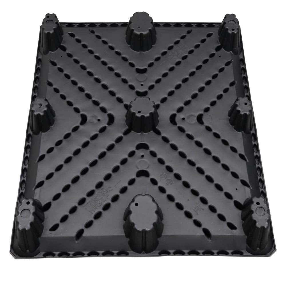 bottom view of 40x48 plastic pallet