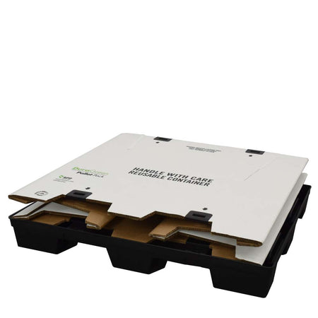 40" x 48" x 45" Pallet Pack Container sleeve flat on pallet