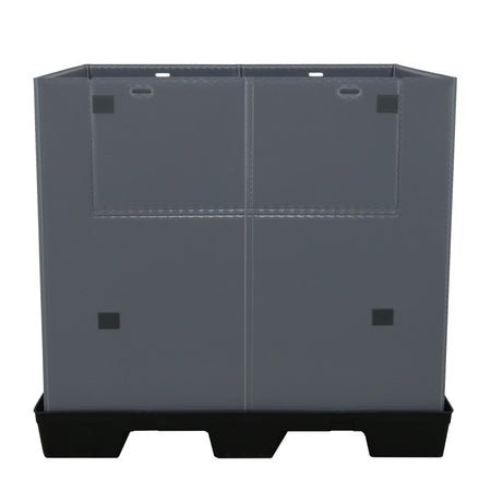40" x 48" x 45" Plastic Pallet Pack Container front view no lid
