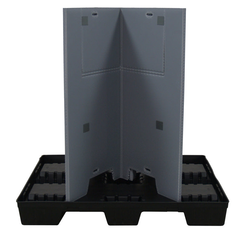 40" x 48" x 45" Plastic Pallet Pack Container sleeve folded