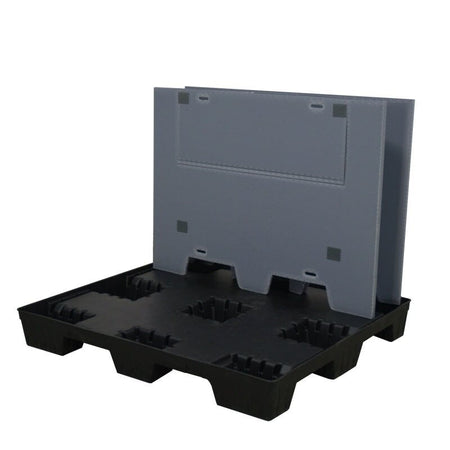 45" x 48" x 34" Plastic Pallet Pack Container sleeve collapsed 