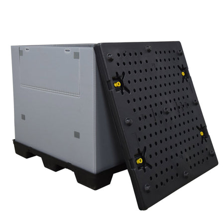 45x48x45 plastic pallet pack lid off