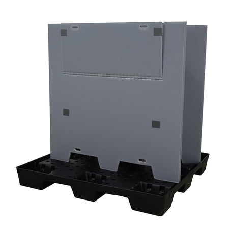 45" x 48" x 45" Plastic Pallet Pack Container sleeve folded
