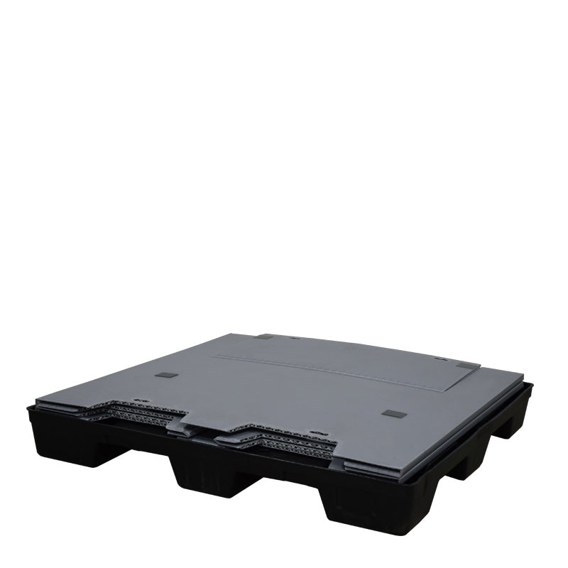 45" x 48" x 45" Plastic Pallet Pack Container sleeve flat on pallet