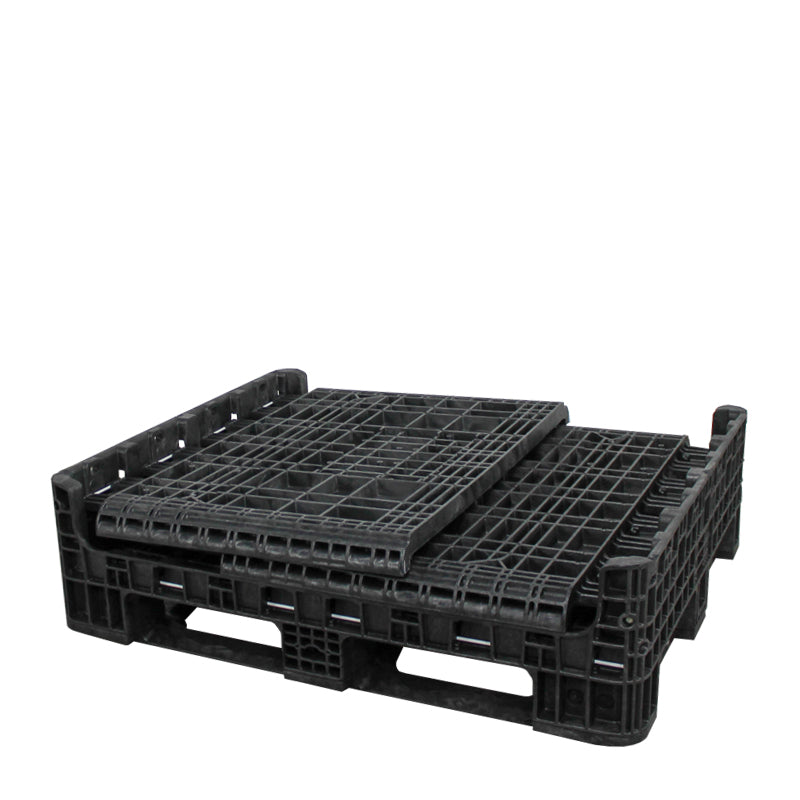40" x 48" x 39" bulk container fully collapsed