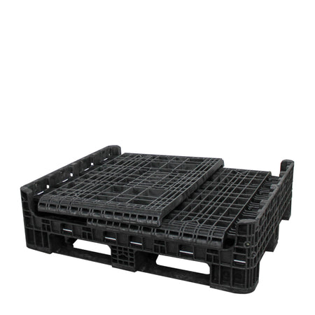 40" x 48" x 39" bulk container fully collapsed