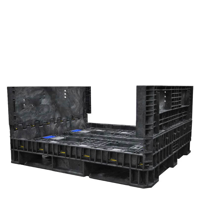 45" x 48" x 25" bulk container two walls down
