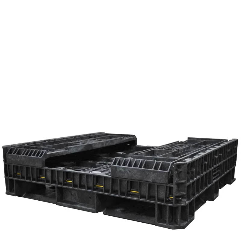 45" x 48" x 25" bulk container fully collapsed