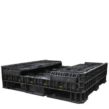 45" x 48" x 25" bulk container fully collapsed
