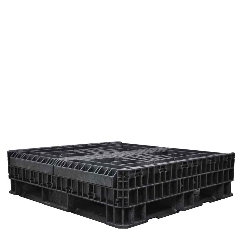 45" x 48" x 34" bulk container fully collapsed