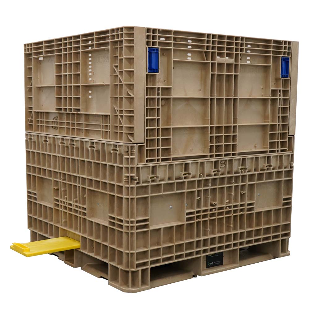 Hopper Bottom Container | 45x48x50 | Ropak – Bulk Container Express