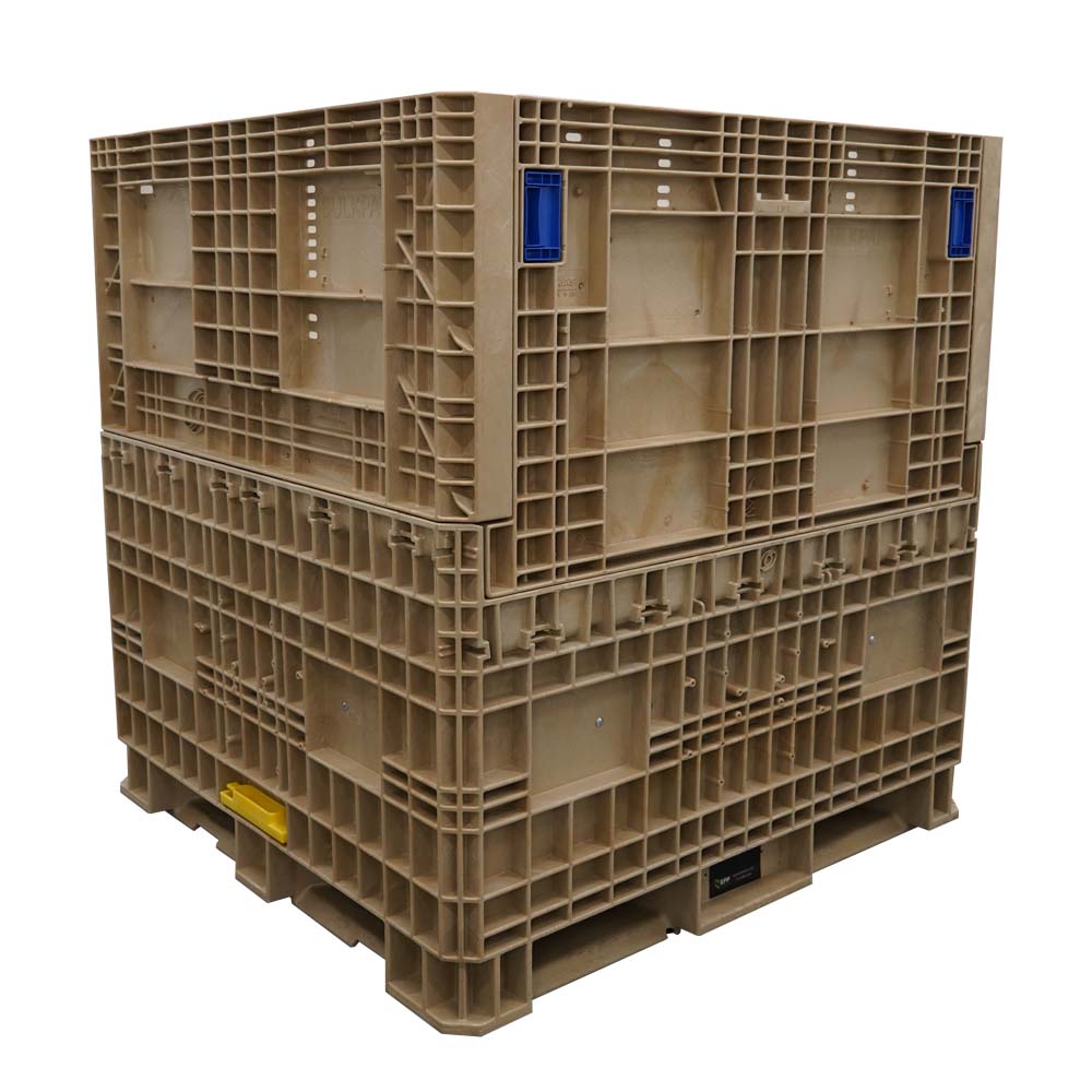 45" x 48" x 50" Hopper Bottom slide gate in