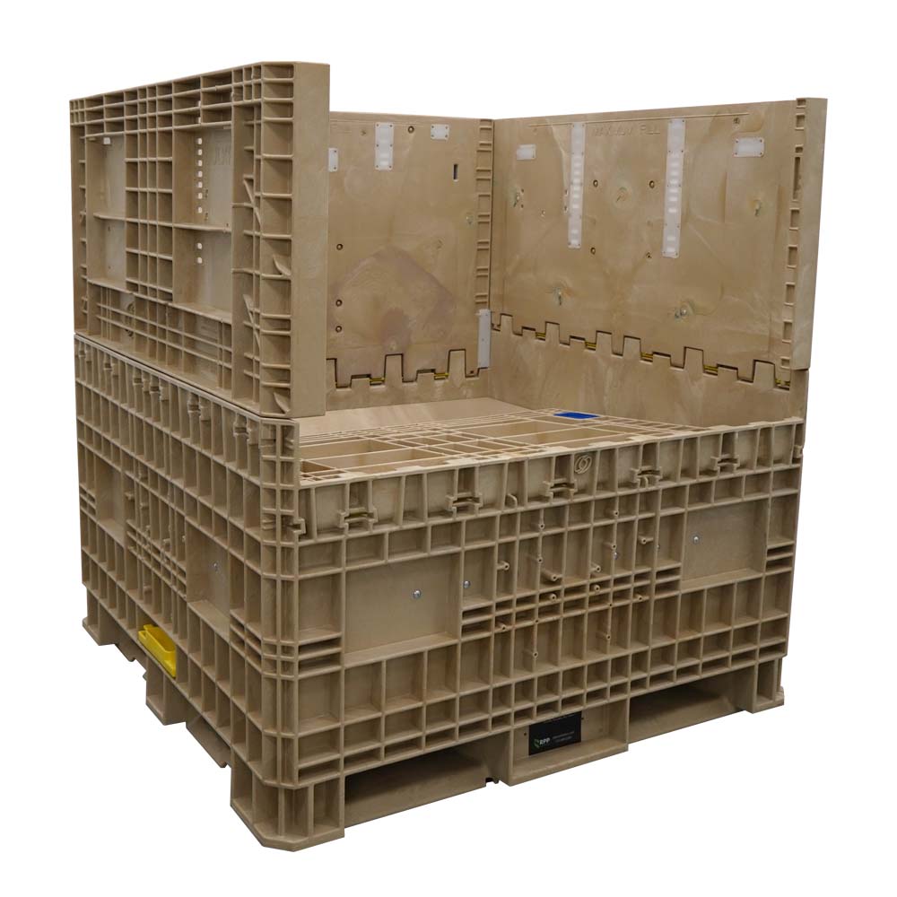 45" x 48" x 50" Hopper Bottom one wall down