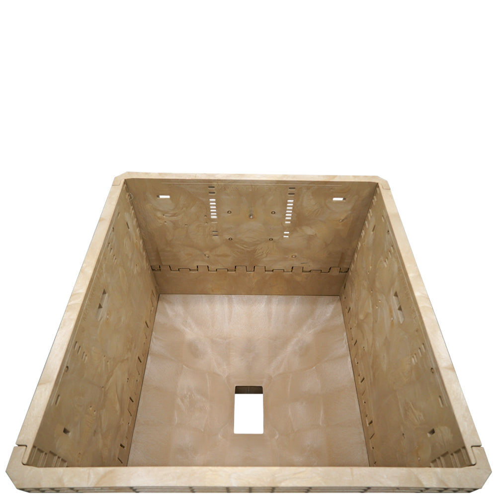 Tan hopper inside