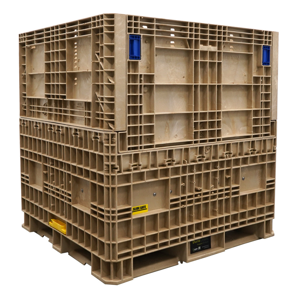 45x48x50 tan unsealed hopper