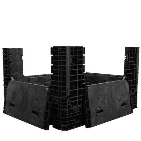 57" x 48" x 34" Extended-Length Collapsible Bulk Container four doors down