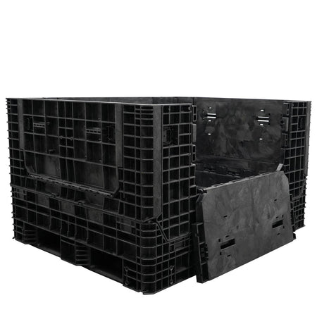 57" x 48" x 34" Extended-Length Collapsible Bulk Container side door