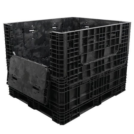 57" x 48" x 44" Extended-Length Collapsible Bulk Container one door