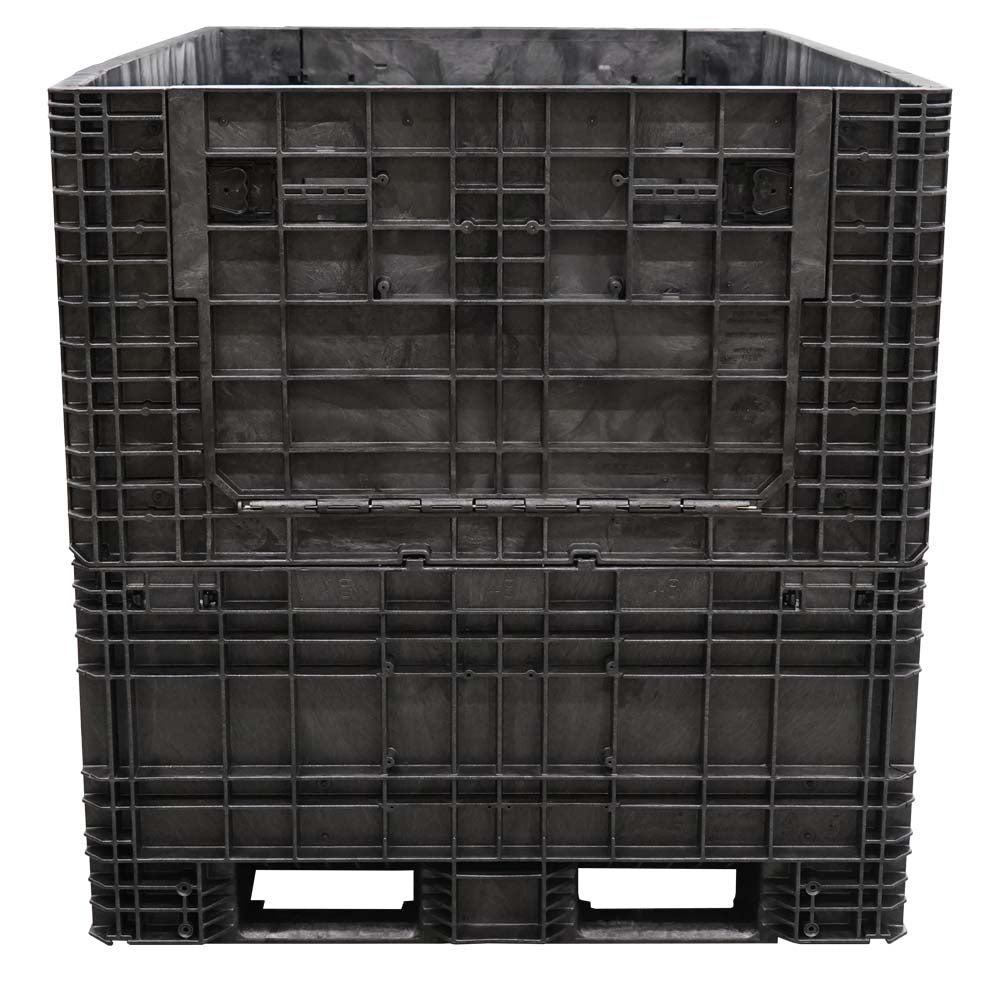 65" x 48" x 50" Extended-Length Collapsible Bulk Container side view