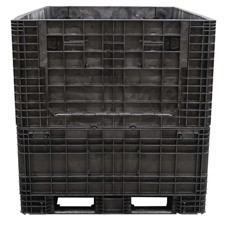 65" x 48" x 50" Extended-Length Collapsible Bulk Container side view