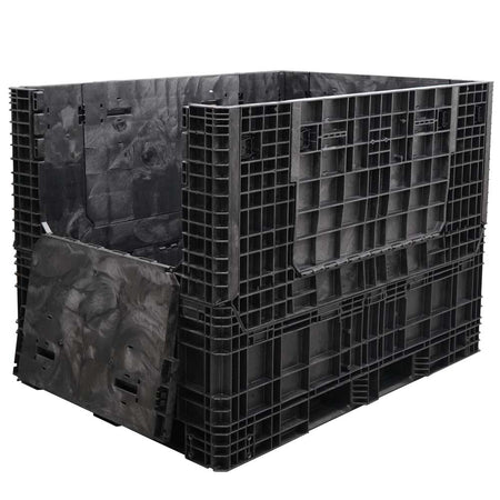 65" x 48" x 50" Extended-Length Collapsible Bulk Container one door