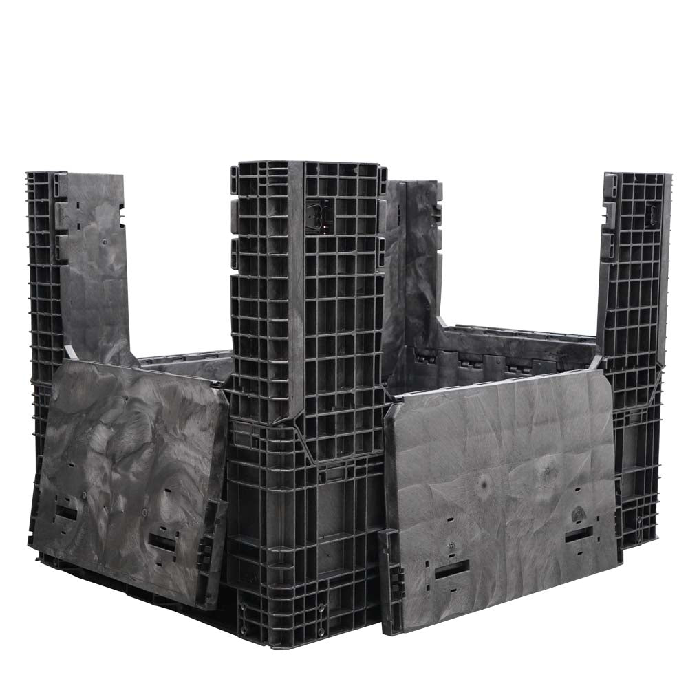 65" x 48" x 50" Extended-Length Collapsible Bulk Container four doors down